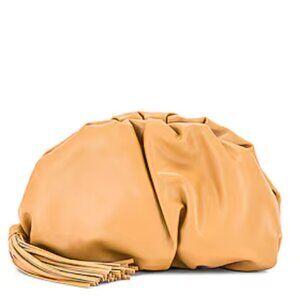 Rebecca Minkoff Ruched Clutch / Dumpling Bag in Tan